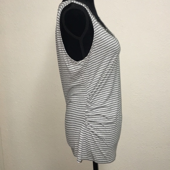 New WHBM Grey Striped Size L - Picture 3 of 8